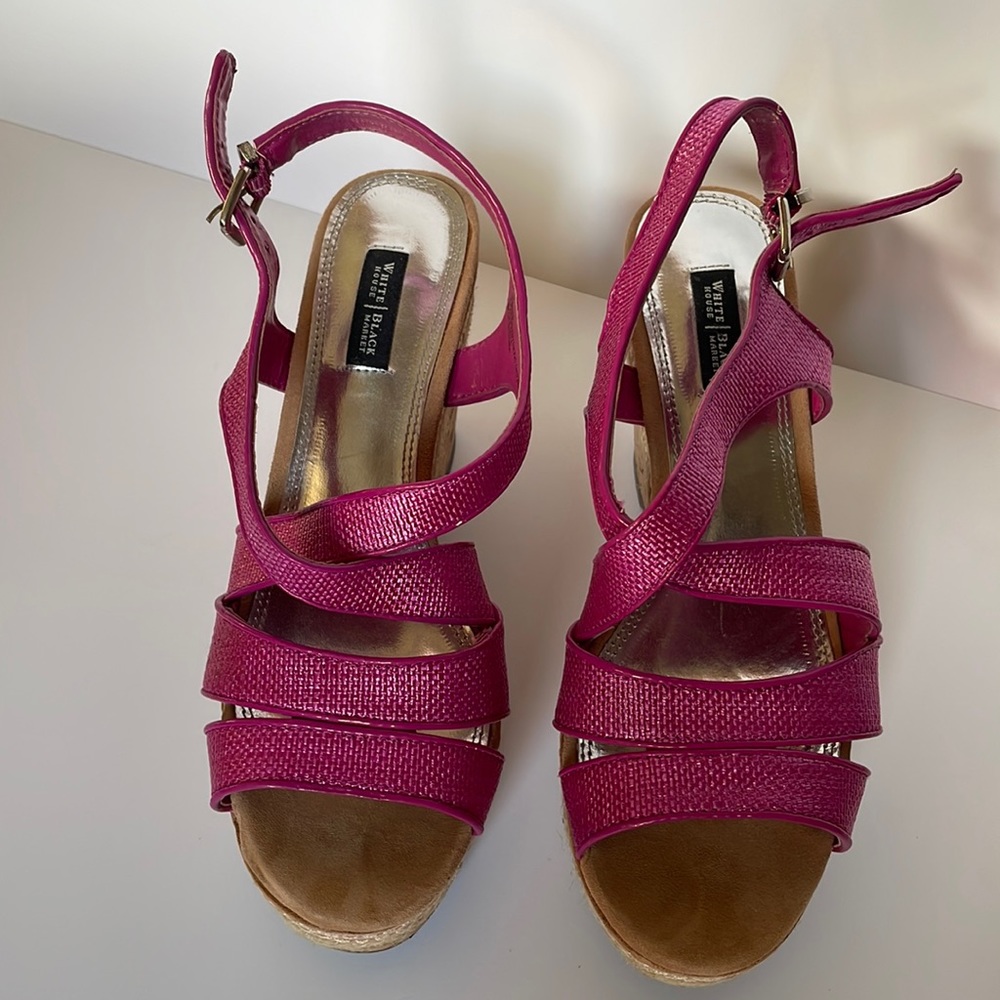 WHBM wedge sandal 7.5